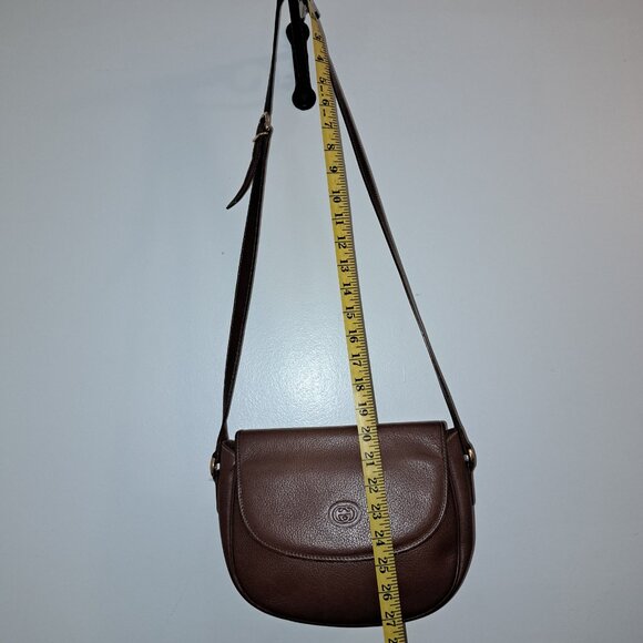 Gucci brown leather purse Crossbody Amazing Condition Authentic Vintage GG - Picture 1 of 8